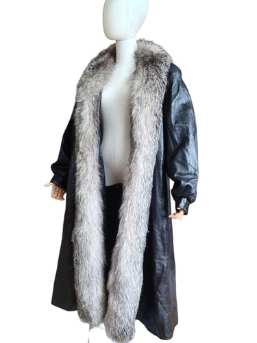 Vtg genuine leather long - vtg,