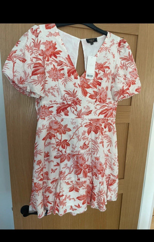 Lipsy london white - white/red, floral