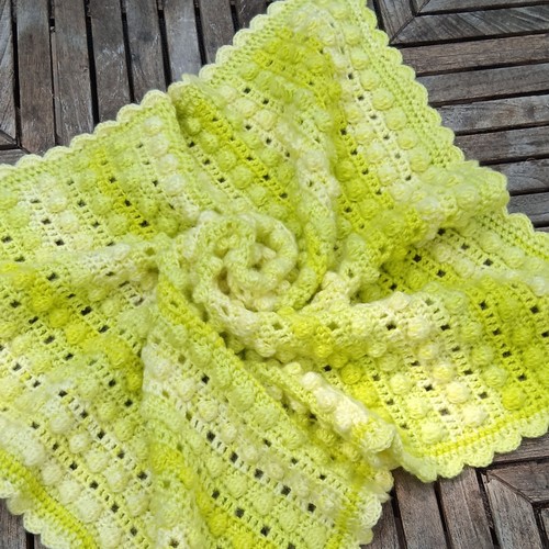 Handmade crochet baby blanket - handmade,