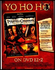 PTP117 MAGAZINE ADVERT 11X8" PIRATES OF THE CARIBBEAN CURSE OF THE BLACK PEARL