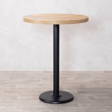 OAK CAFE BAR TABLE WOODEN TALL CAFE TABLE POSUER CAFE TABLE
