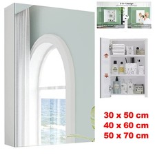 Single door bathroom mirror - door,