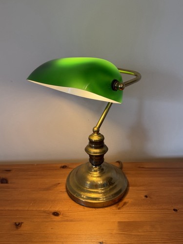 Vintage retro bankers lamp - bankers,