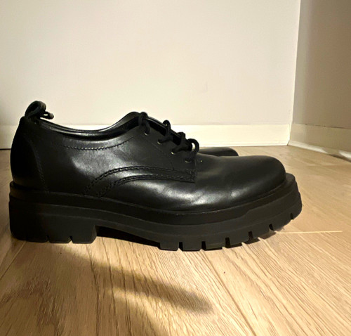 Zara men black leather - black,