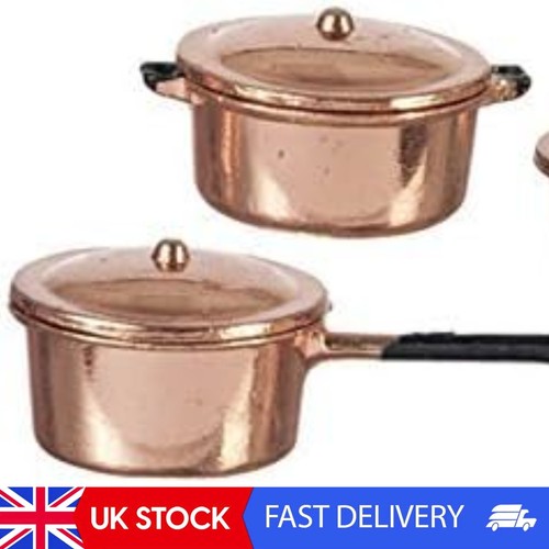 Dolls house copper saucepan - dolls,