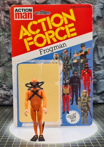 Vintage action force frogman - action,