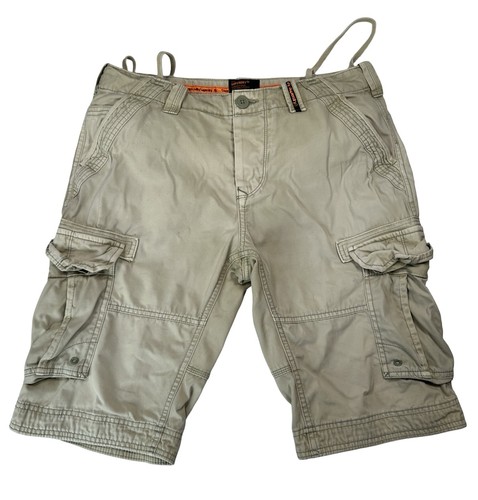 Superdry shorts beige core - beige,