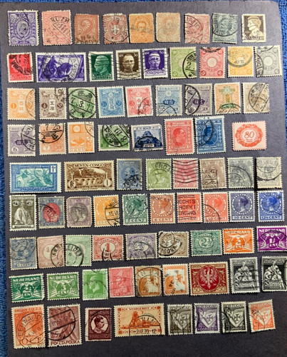 Bunch old stamps - of, a