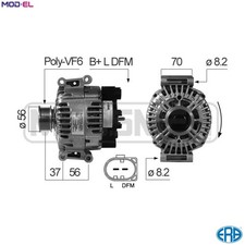 ALTERNATOR 210546 FOR AUDI