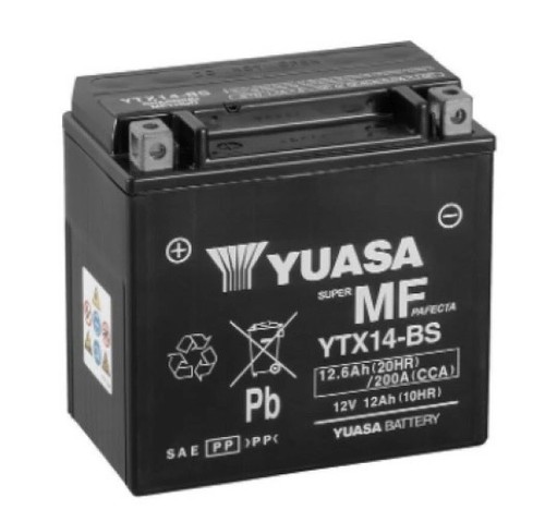 Yuasa ytx14bs 12v - yuasa, 12ah