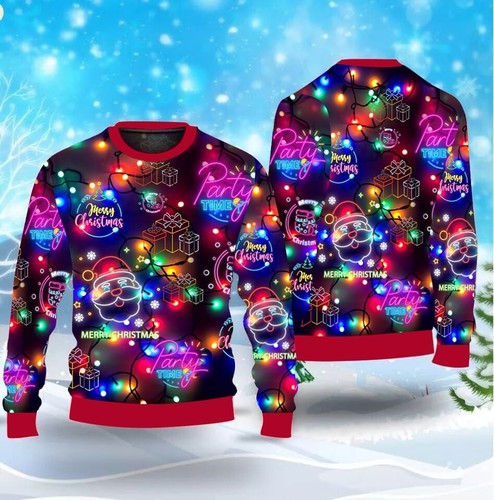 Christmas bright neon ugly - christmas,