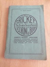 1940s Cricket Scoring Book