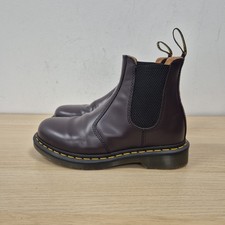 Dr Martens 2976 Purple Smooth Leather Ankle Chelsea Boots Size Uk 5 Eu 38 Womens