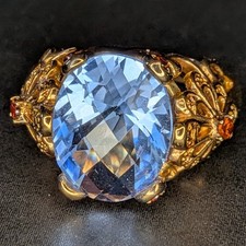Huge Gold Sterling silver Tova