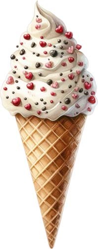 Colourful valentine day - valentine's, ice