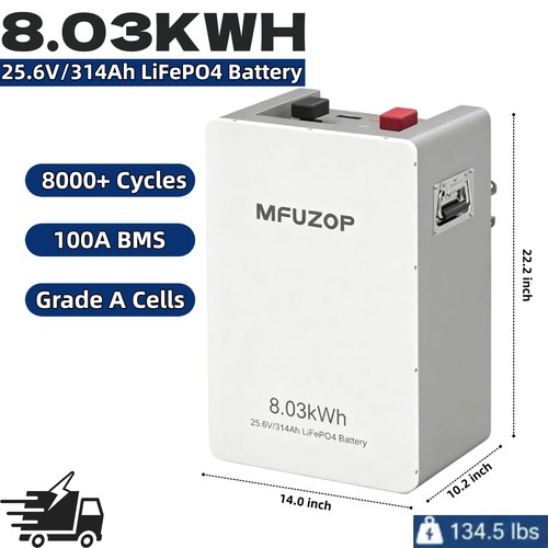 03kwh 24v 314ah lifepo4 - 24v,