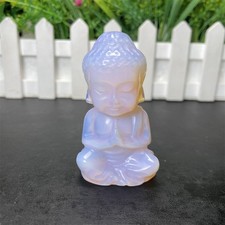 0.1LB 2.7" Pink Opalite Baby Buddha Carving Crystal Quartz Figurine Statue Gift