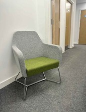 Ocee Harc Tub Chair on Chrome Skid Frame