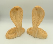 Pair Of Cobra Snake Carved