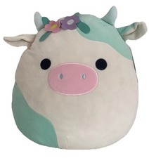 XL NEW Squishmallow Belana The Flower Crown Cow PLEASE READ DESCRIPTION.