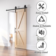 6FT Sliding Barn Door Kit