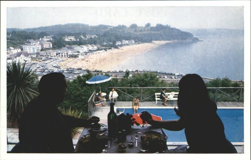 Vintage saundersfoot postcard - saundersfoot,