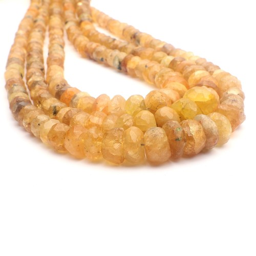 Natural heliodor beads inch - natural, 16