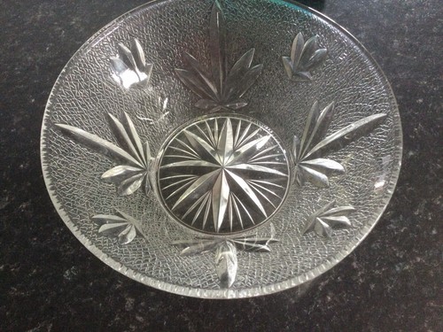 Large vintage pressed - large, glass