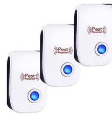 3pk Ultrasonic Pest Repeller Plugin for Repelling Mosquito Mice Cockroach Rodent