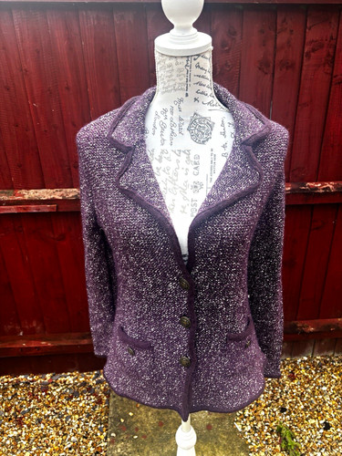 Artigiano purple knit neck - knit, v-neck