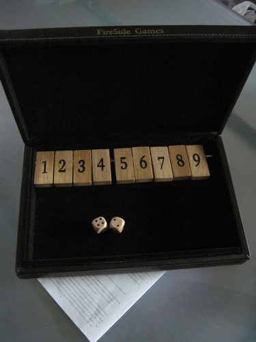 Shut the box - box, game