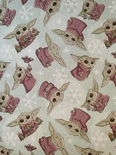 Mandalorian The Child Grogu Baby Yoda Gift Wrapping Paper 2 Yrd FOLDED Decoupage