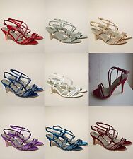 BHS Belle Bridesmaid Shoes Red Merlot Purple Champagne Fuchsia Sapphire Ocean