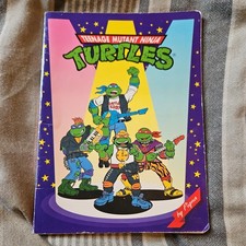 Vintage 1994 Teenage Mutant Ninja Turtles School/Clsss/Workbook By Pigna/Mirage