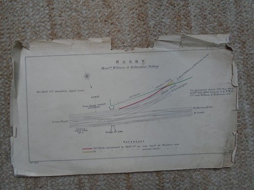 Lnwr sidings diagram - diagram, rugby