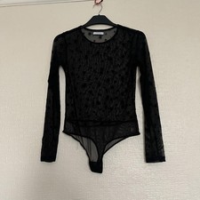 Pieces Black Star Print Mesh