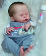 21" Alix Reborn Baby Doll Kit Unfinished Soft Vinyl Parts with Cloth Body DIY