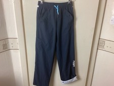 Boys Adidas Tracksuit / Jogging Bottoms 30/32 Waist Navy Blue Excellent Cond