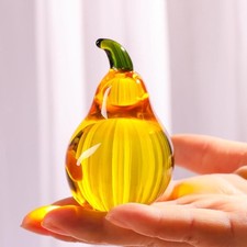 Elegant Glass Fruit Sculpture
