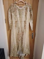 White Pakistani High Low Floor