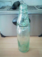 Victorian bottle with marble JF Hodgson Outgate farm Ambleside 24cm