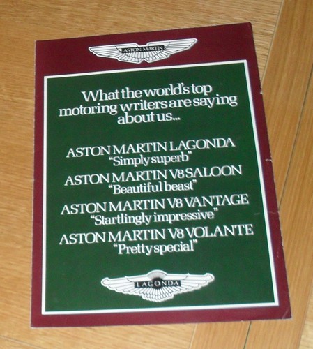Aston martin range brochure - range,