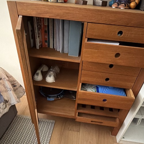 Brown wooden freestanding - wooden,