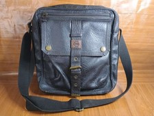 Ted Baker Black Medium Flight Bag - Faux Leather -  Adjustable Strap