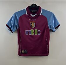 Aston Villa Home Football Shirt 2000/01 Children’s Large Boys Diadora A147