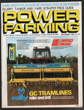 SEPTEMBER 1987 "POWER FARMING" Magazine Brochure