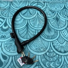 Halfords Advanced Heavy Duty Cable Bike Lock 90cm - 5 keys NO bracket 