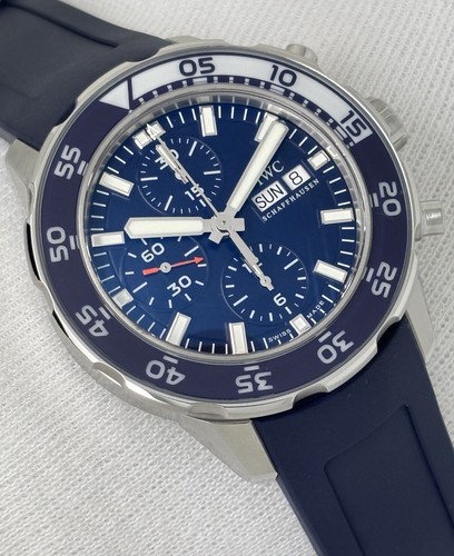 Iwc aquatimer blue dial chrono - aquatimer,