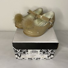 GIRLS MARY JANE SHOES UK 4 SPANISH STYLE CAMEL OCCASION DRESS SEVVA PIPER
