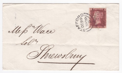 1859 fine penny red - fine,